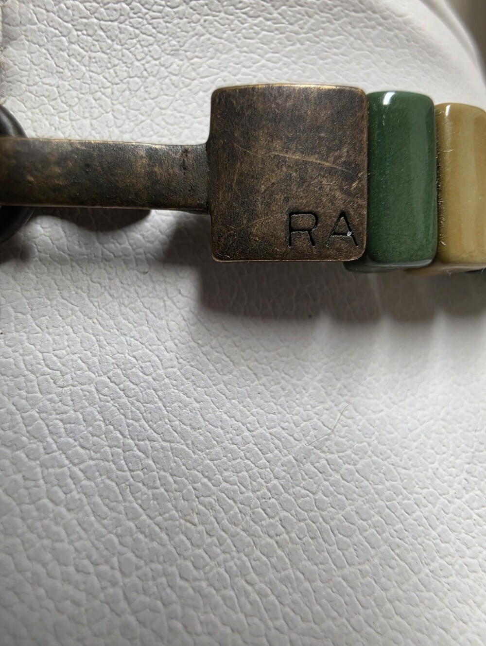 Roxanne Assoulin, RA Signed, Tile Bead, Geometric Block, Enamel Choker - Picture 3 of 7